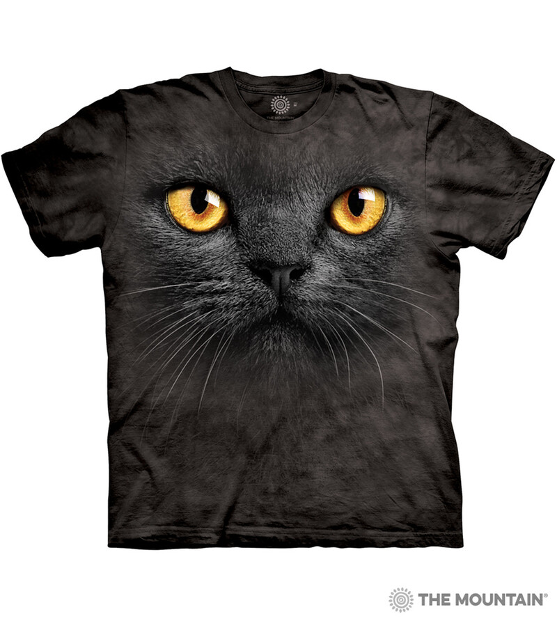 Tričko - Big Face Black Cat