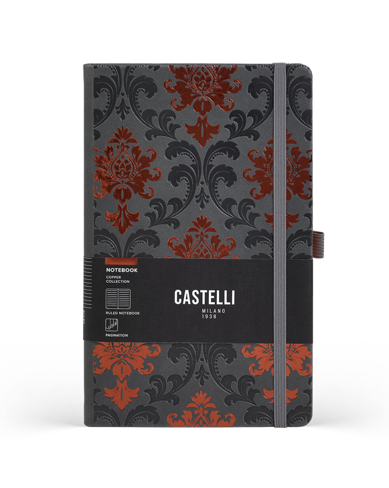 Castelli Copper Baroque linkovaný zápisník