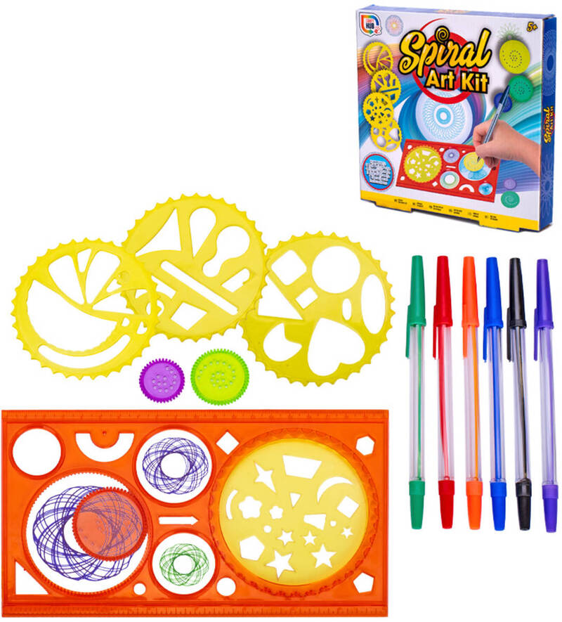Spirograf inspiro kreslení mandal kreativní set šablony na obkreslování