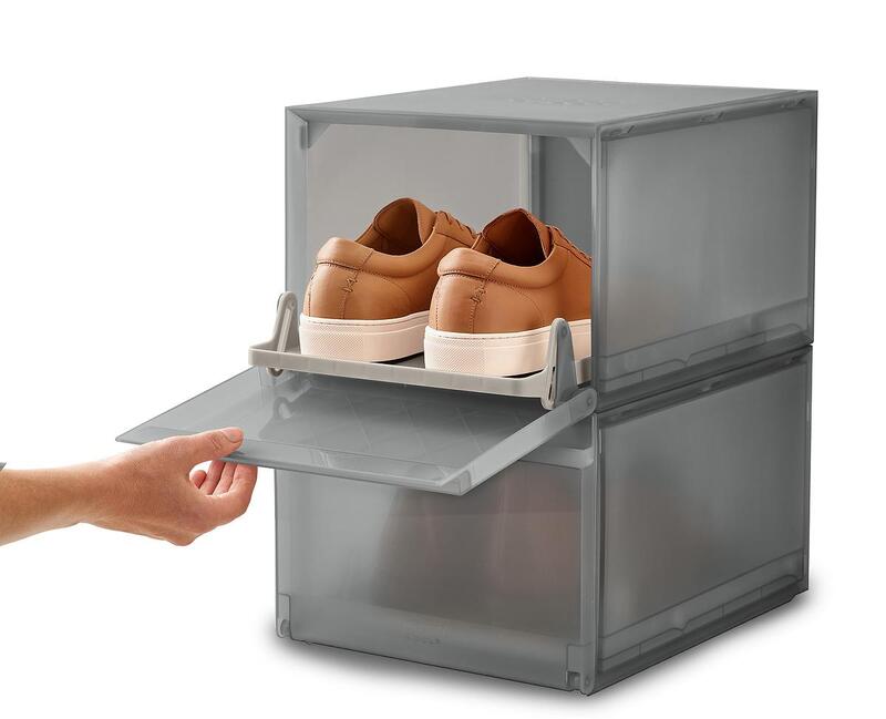 Úložné boxy na boty ShoeCase 55013, sada 2ks