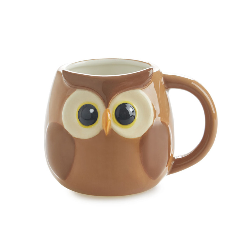 Hrnek Bubo 27560, 400ml, hnědý
