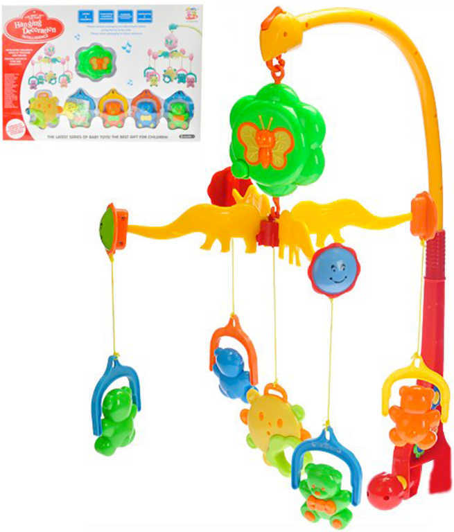 Baby kolotoč nad postýlku na baterie Zvuk různé druhy pro miminko