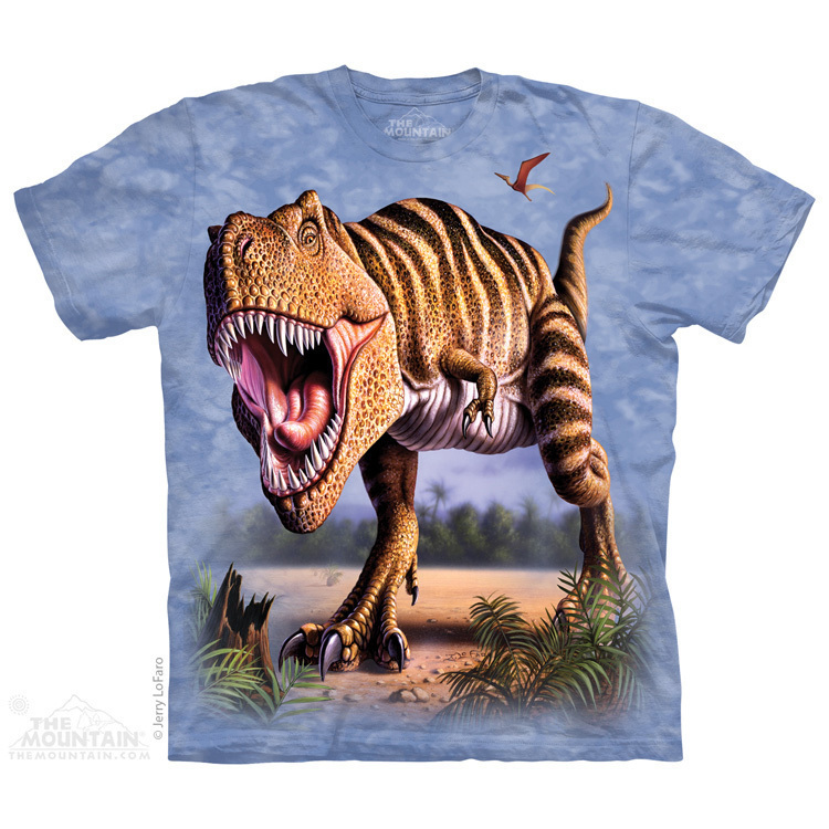 Dětská trička s potiskem - Striped Rex