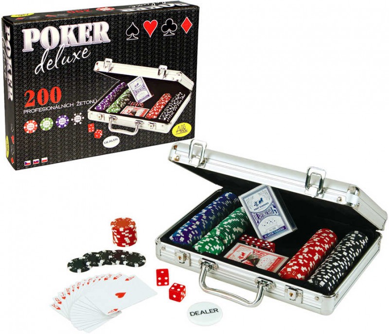 ALBI HRA Poker Deluxe 200 žetonů SPOLEČENSKÉ HRY