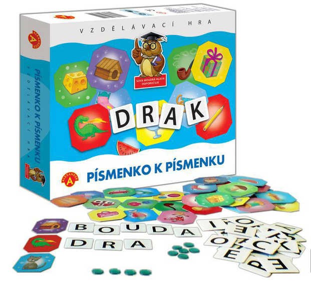 ALEXANDER Hra PÍSMENKO K PÍSMENKU v krabici SPOLEČENSKÉ HRY