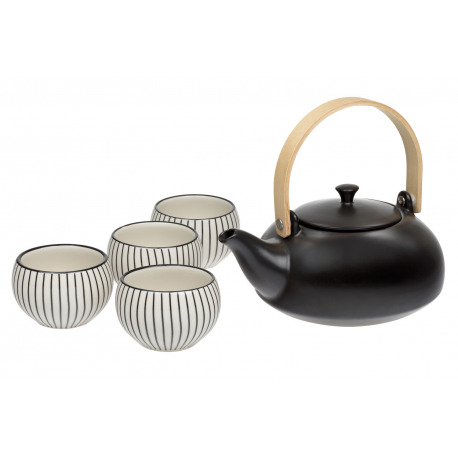 Porcelánová čajová súprava Japandi