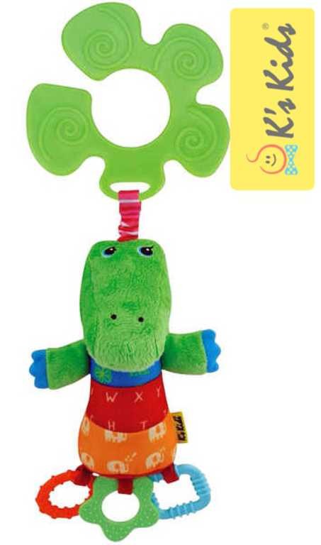 K´S KIDS Krokodýl KrokoBloko Textilní S úchytem Na kočárek BABY