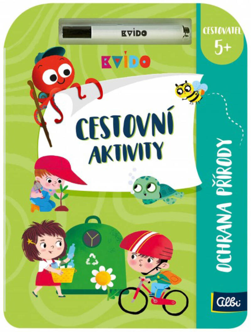 ALBI Kvído Cestovní aktivity Ochrana přírody tématický sešit s mazatelným fixem