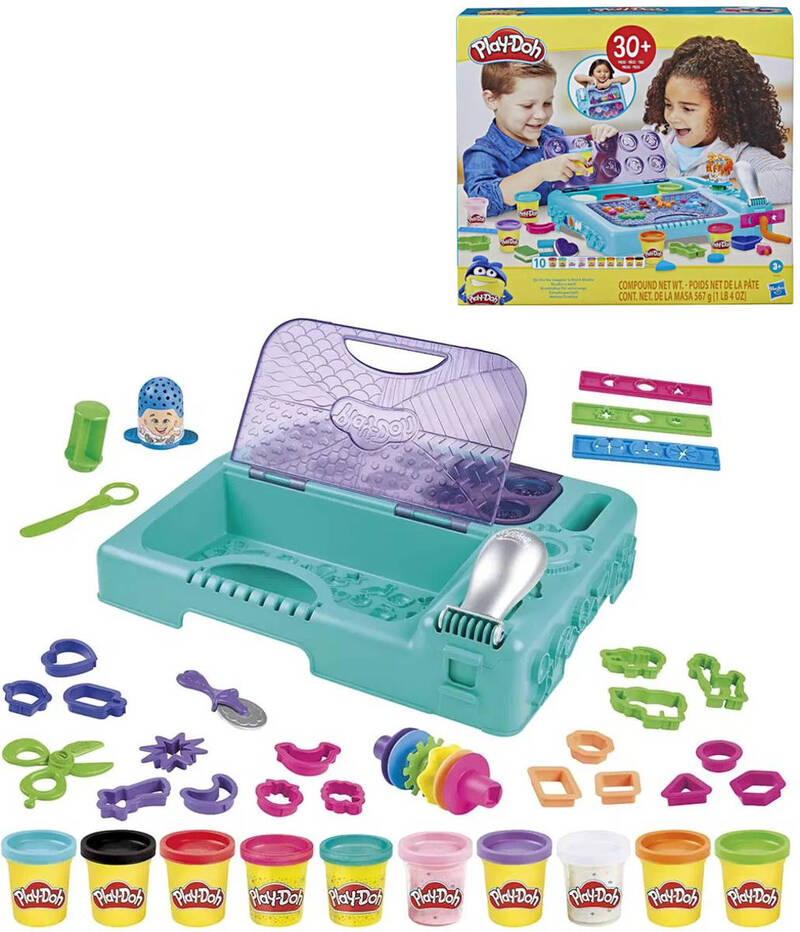 HASBRO PLAY-DOH Kreativní sada na cesty modelína 10 kelímků s doplňky