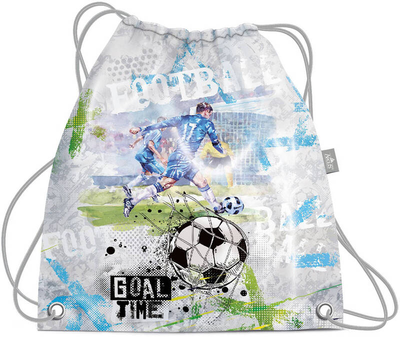 Sáček školní na přezůvky Goal Time stahovací pytel na záda Fotbal
