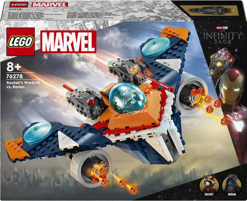 LEGO MARVEL Rocketův tryskáč Warbird vs. Ronan 76278 STAVEBNICE