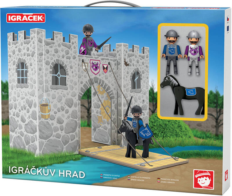 EFKO IGRÁČEK Igráčkův Hrad herní set se 2 figurkami STAVEBNICE