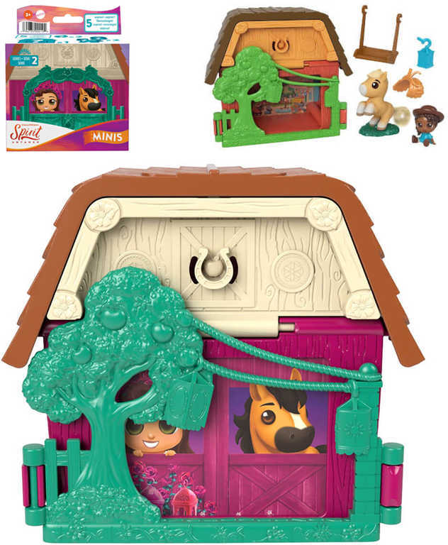 MATTEL SPIRIT Rozkošní poníci a přátelé set koník s figurkou a doplňky 6 druhů