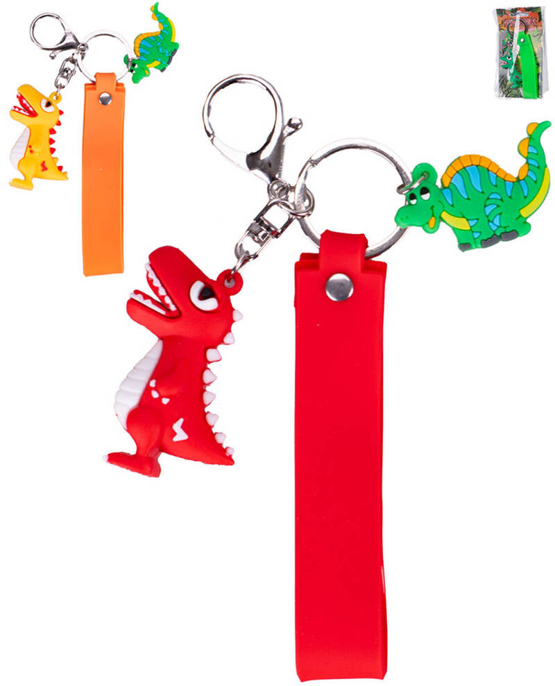 Klíčenka dinoworld přívěsek na klíče s dinosaurem 3 barvy