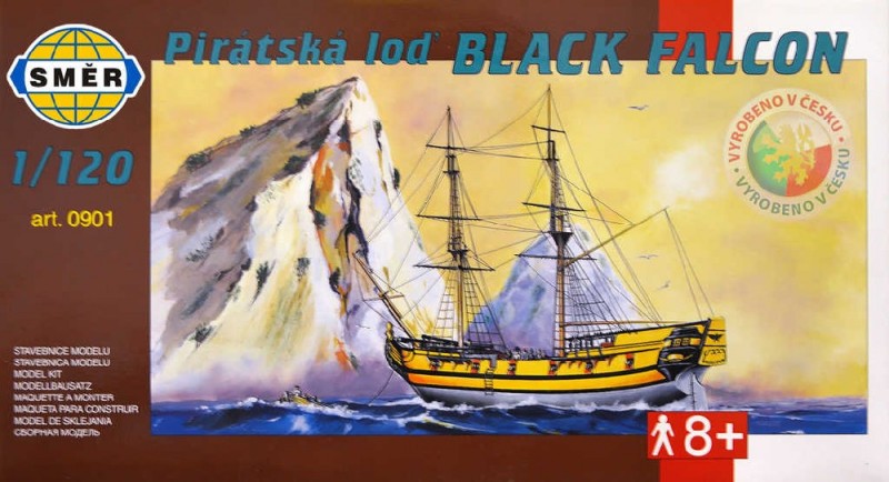 SMĚR Model loď Black Falcon 1:120 (stavebnice lodě)