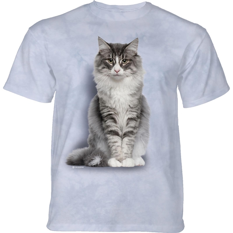 Tričko s kočkou 3D Norwegian Forest Cat