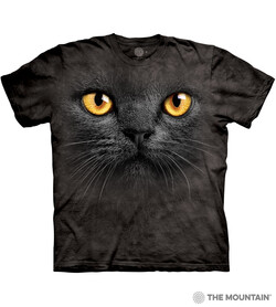 Tričko - Big Face Black Cat