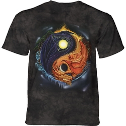 Tričko Yin Yang Dragons