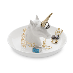 Porcelánový stojánek na šperky Jednorožec XL 26436