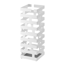 Stojan na deštníky Brick 2362, čtvercový, bílý