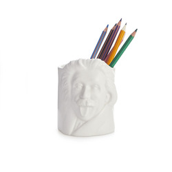 Stojánek na tužky Albert Einstein 27220, bílý
