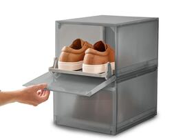 Úložné boxy na boty ShoeCase 55013, sada 2ks
