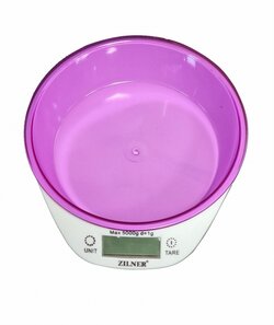 Kuchyňská váha s miskou - 1g/5kg