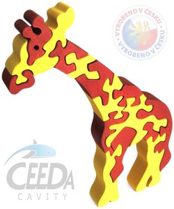 CEEDA DŘEVO Puzzle ŽIRAFA velké DŘEVĚNÉ HRAČKY