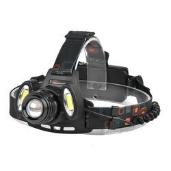 Nabíjecí čelovka HEADLIGHT se třemi světlomety a zoomem