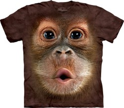 Dětské tričko - Big Face Baby Orangutan