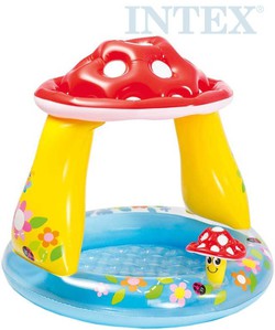 INTEX Bazének se stříškou Muchmůrka 102x89cm nafukovací brouzdaliště 57114