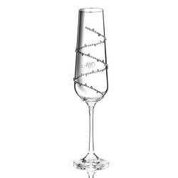 Křišťálové skleničky TETHYS zdobené krystaly Swarovski s možností gravírování