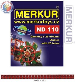MERKUR ND110 úhelníky 25dírDMC