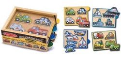 Puzzle - Vkládačka - Vozidla 4v1
