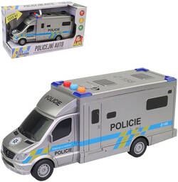 Auto policejní dodávka česká Policie na baterie Světlo Zvuk CZ plast