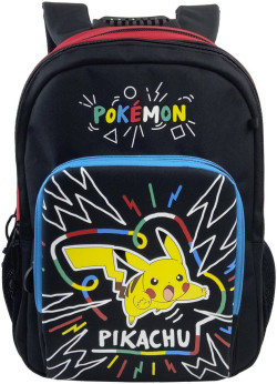 Batoh dětský školní velký Pokémon Pikachu černý na záda