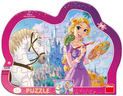 DINO Puzzle obrysové deskové 25 dílků Disney Locika 31x23cm skládačka