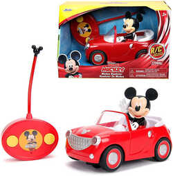 JADA RC Auto Roadster s myšákom Mickey Mouse na vysielačku 2,4 GHz na batérie