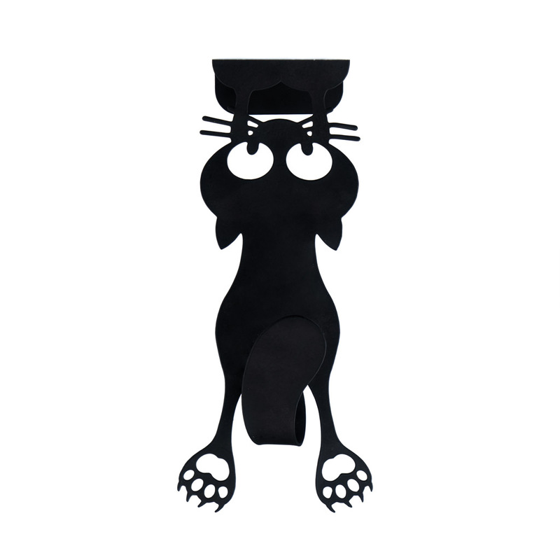 Věšák na dveře Cat 27039, černý