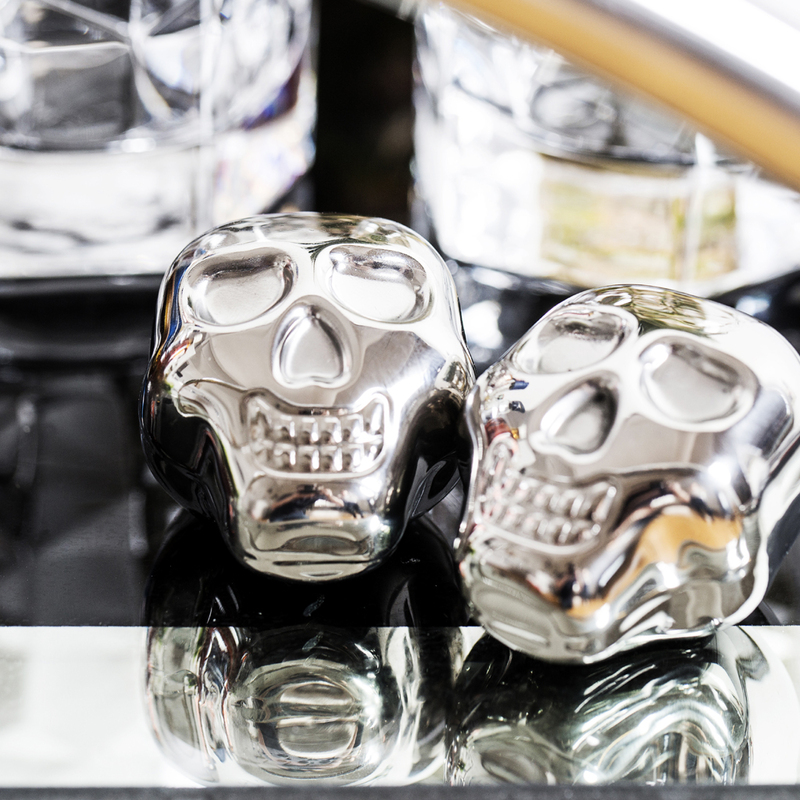Chladící nerezové lebky Whiskey Skulls 5017624, 2ks