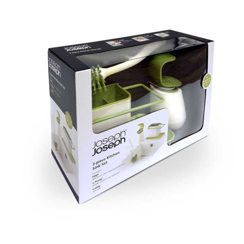 Sada doplňků ke dřezu Sink Set 10448, bílá/zelená