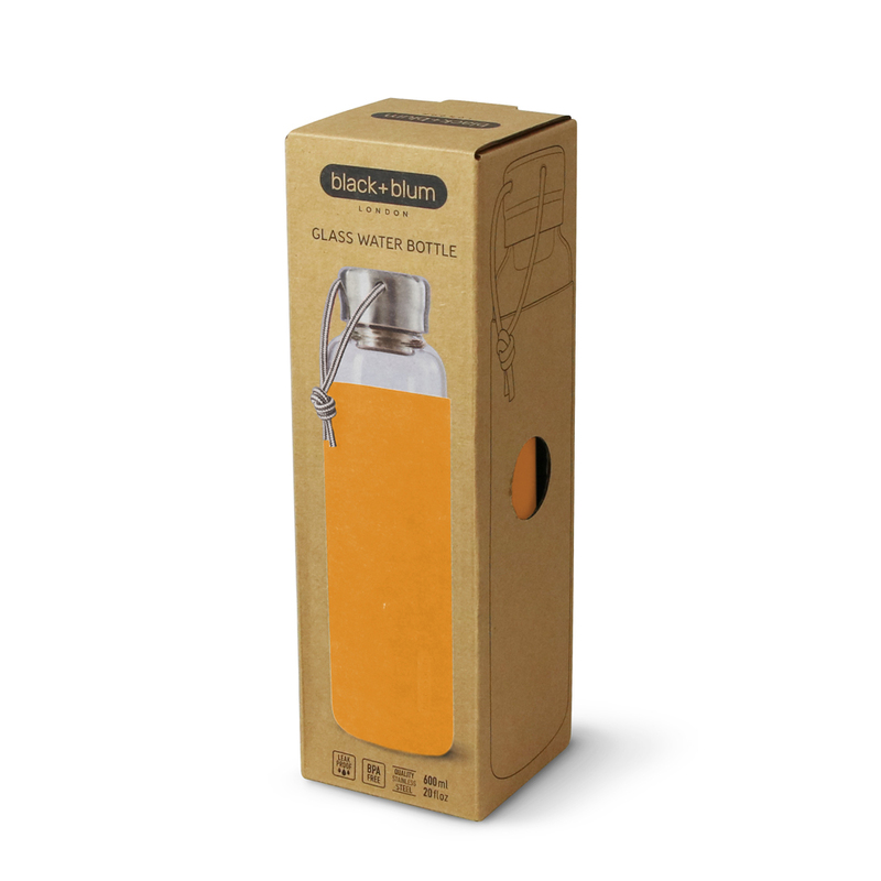 Láhev na vodu Glass Bottle GR-WB-M003 600ml Orange