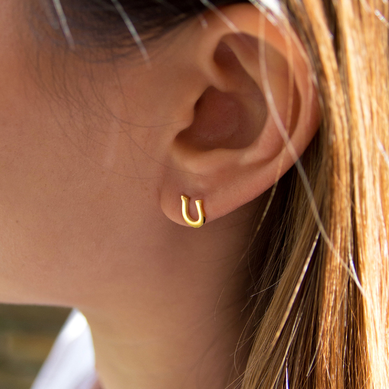 Náušnice Kuku EAR6G Horseshoe