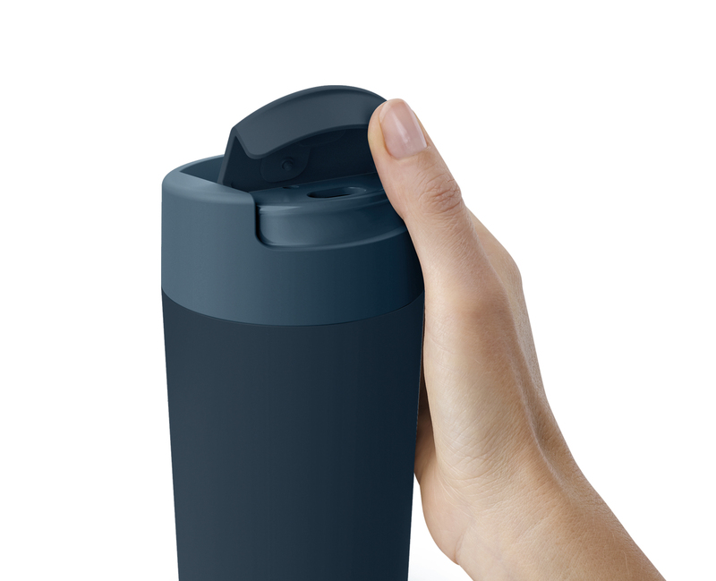 Hrnek cestovní s hygienickým uzávěrem Sipp Travel Mug 81132, 454ml, modrý
