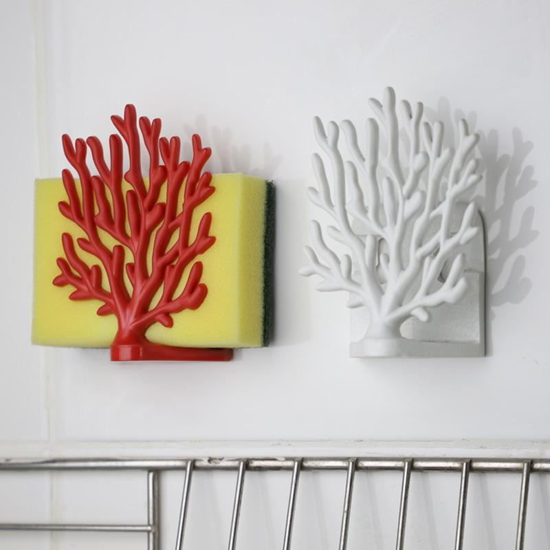Držák na houbu Coral 10335WH, bílý