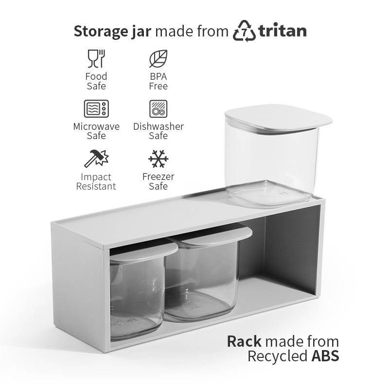Dózy se stojánkem Drawer Rack 10371, 3x0,6L