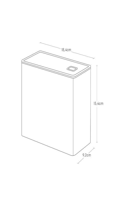 Zásobník na kávu se lžičkou Tower 6907, 1,6l, bílý