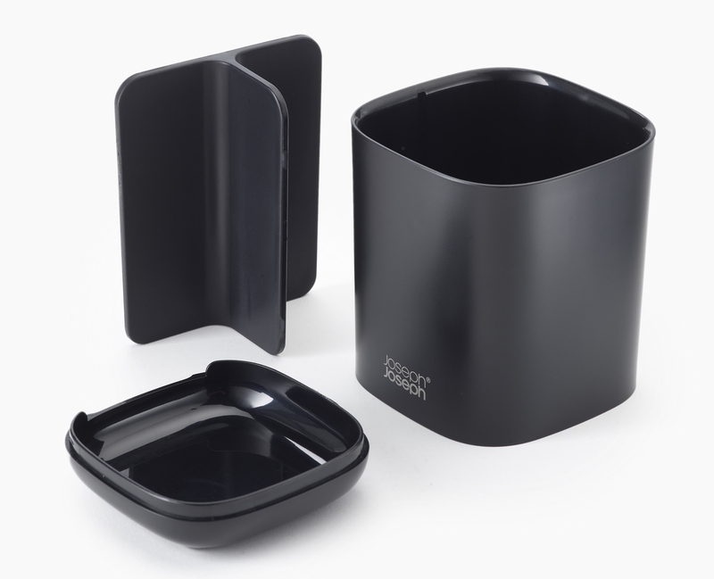 Stojánek na kartáčky EasyStore 70598, černý