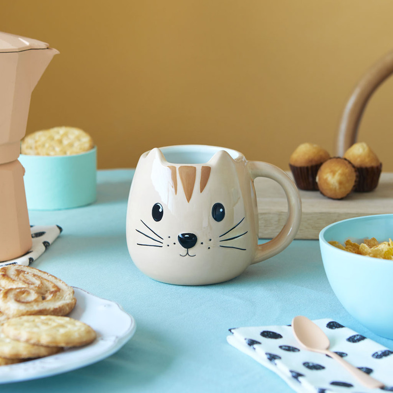 Hrnek Kitty 27557, 400ml, oranžový