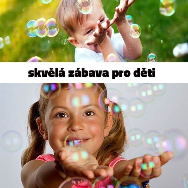 Bubbles zábavná rukavice s bublifukem - panda